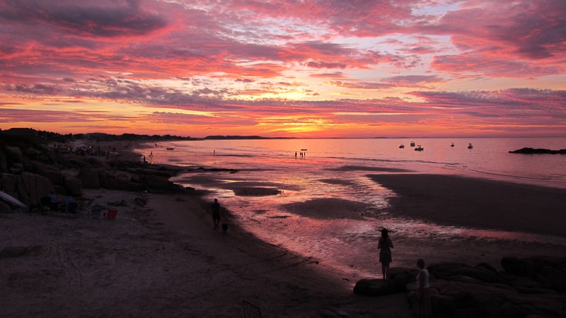 Summer sunset at Wingaersheek Beach.