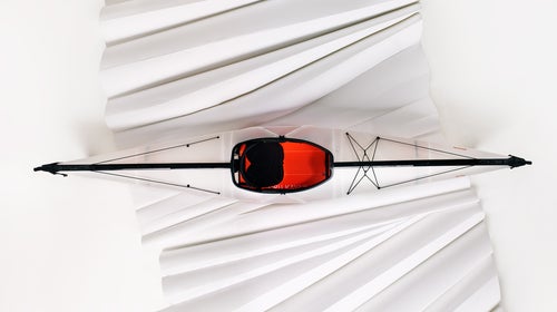 The Oru Kayak's newly designed Bay ST is an easy-to-use, versatile kayak that folds into a compressible fiberglass carrier.