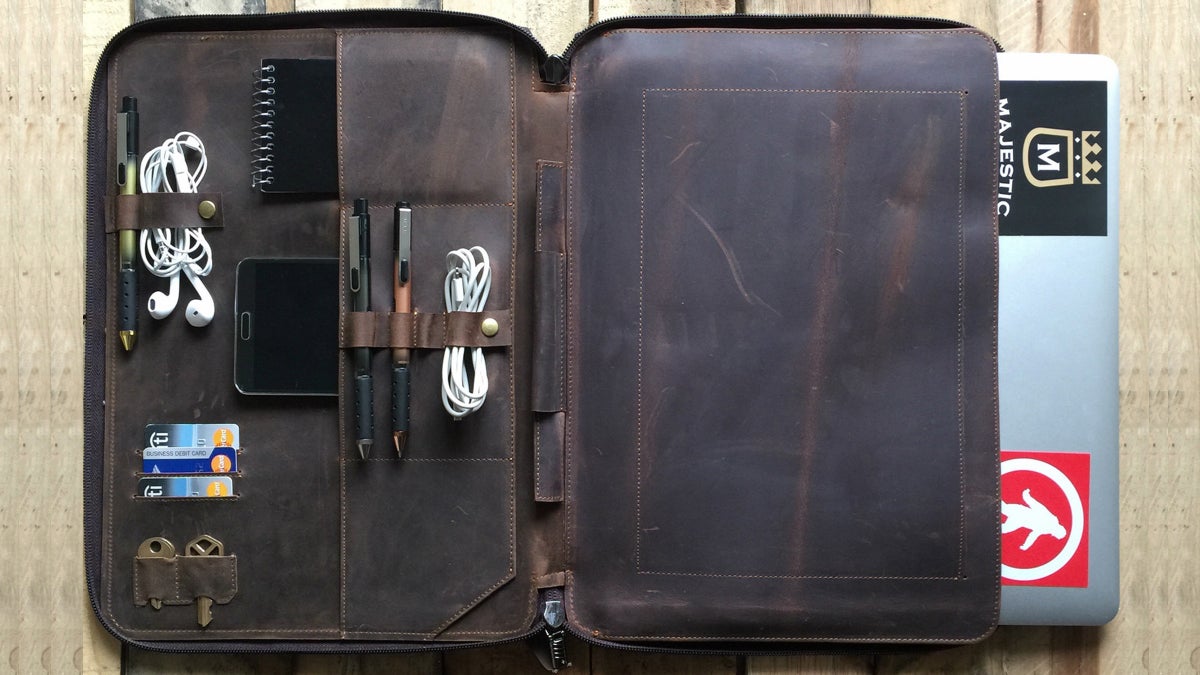 Savage Supply Co Leather Macbook Portfolio