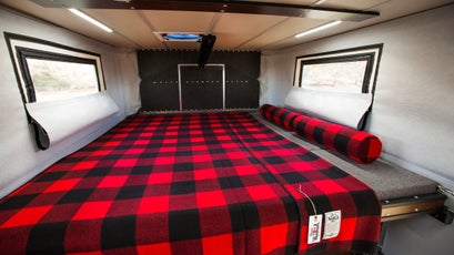 The cab over bed gives more than ample space for proverbial log-sawing.