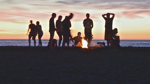 Oh, don't mind us—we're just sitting around the bonfire talking about our sophisticated pop culture interests.