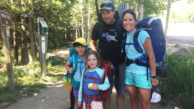 The Arnold women all wearing Patagonia Baggies.