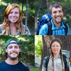 Trail names, clockwise from top left: Chris, City, Gilligan (Swiss), Sarah, Gilligan (USA), and Mongoose.