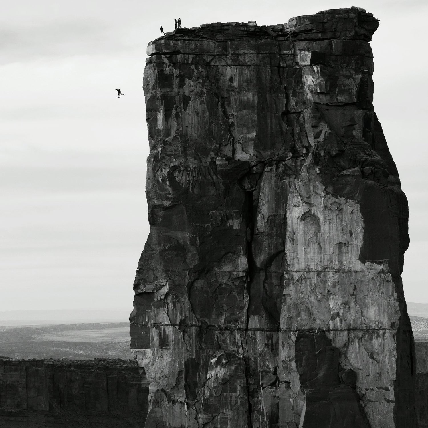 This photo of Michael Tomchek BASE jumping in Castle Valley, Utah was a finalist in Red Bull's 2013 Illume competition.