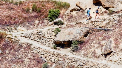 Hiking in Smith Rock State Park.