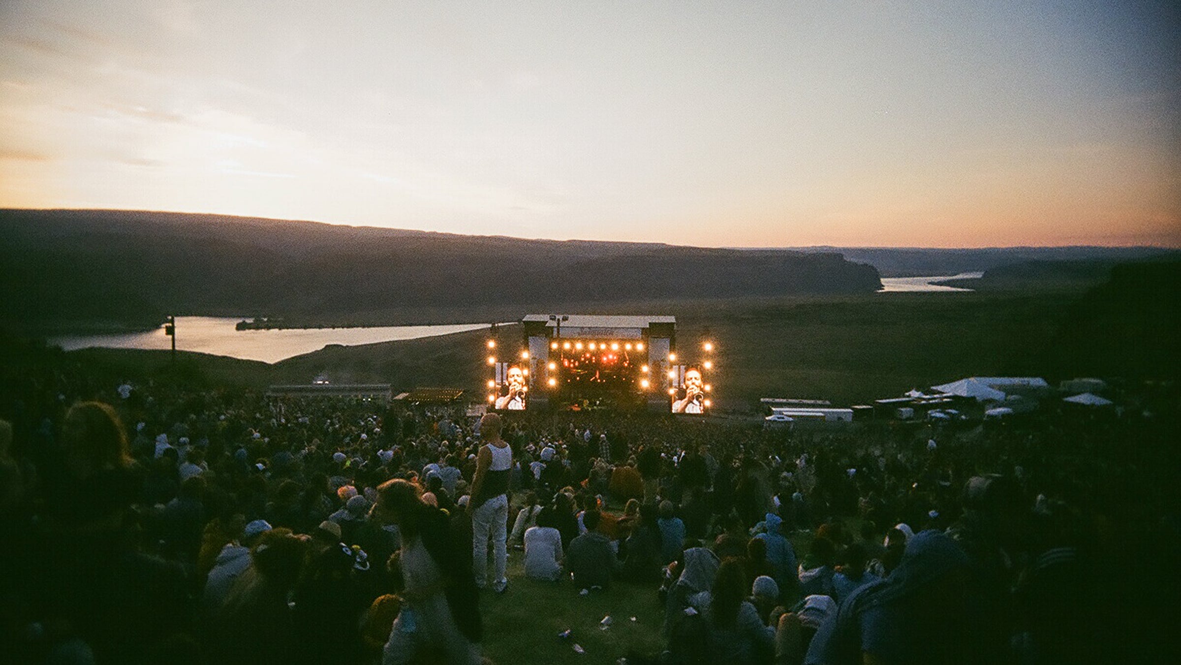 Beirut takes the stage at Sasquatch Music Festival in the Gorge Amphitheatre in George, Washington.
