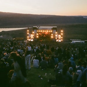 Beirut takes the stage at Sasquatch Music Festival in the Gorge Amphitheatre in George, Washington.