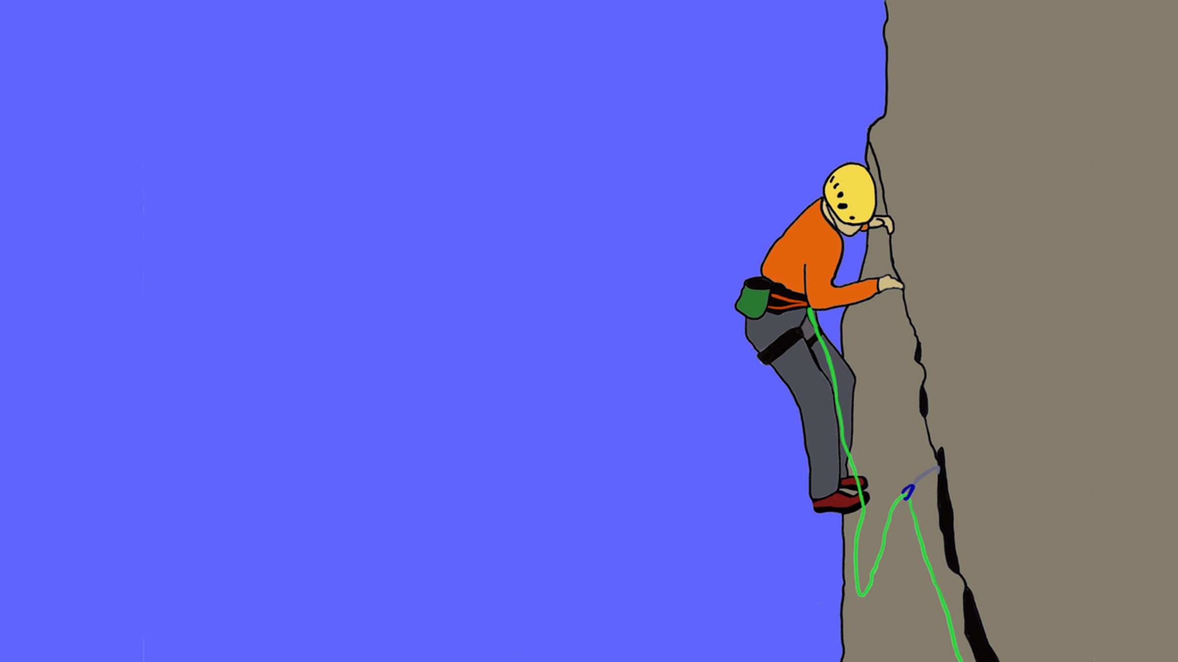 Climbers on busy routes should always exercise care to not drop gear.