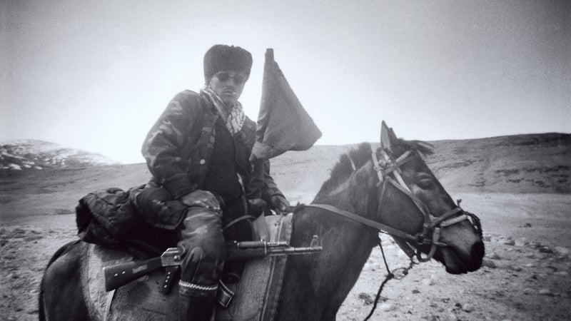 Tribal Cavalry: A border security officer in Badakhshan province.