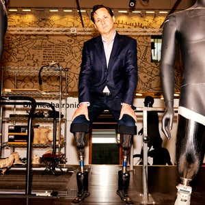 Hugh Herr’s outrage at the unnecessary suffering from disability is fiercely personal.