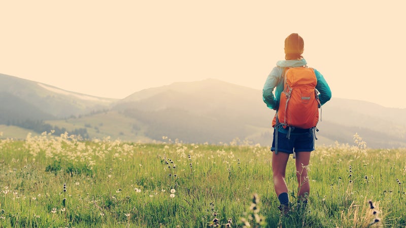 A walk in the woods is a superb way to build endurance and strength.