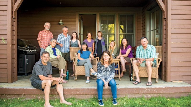 The gang is mostly here: the 2017 reunion in Mammoth Lakes.