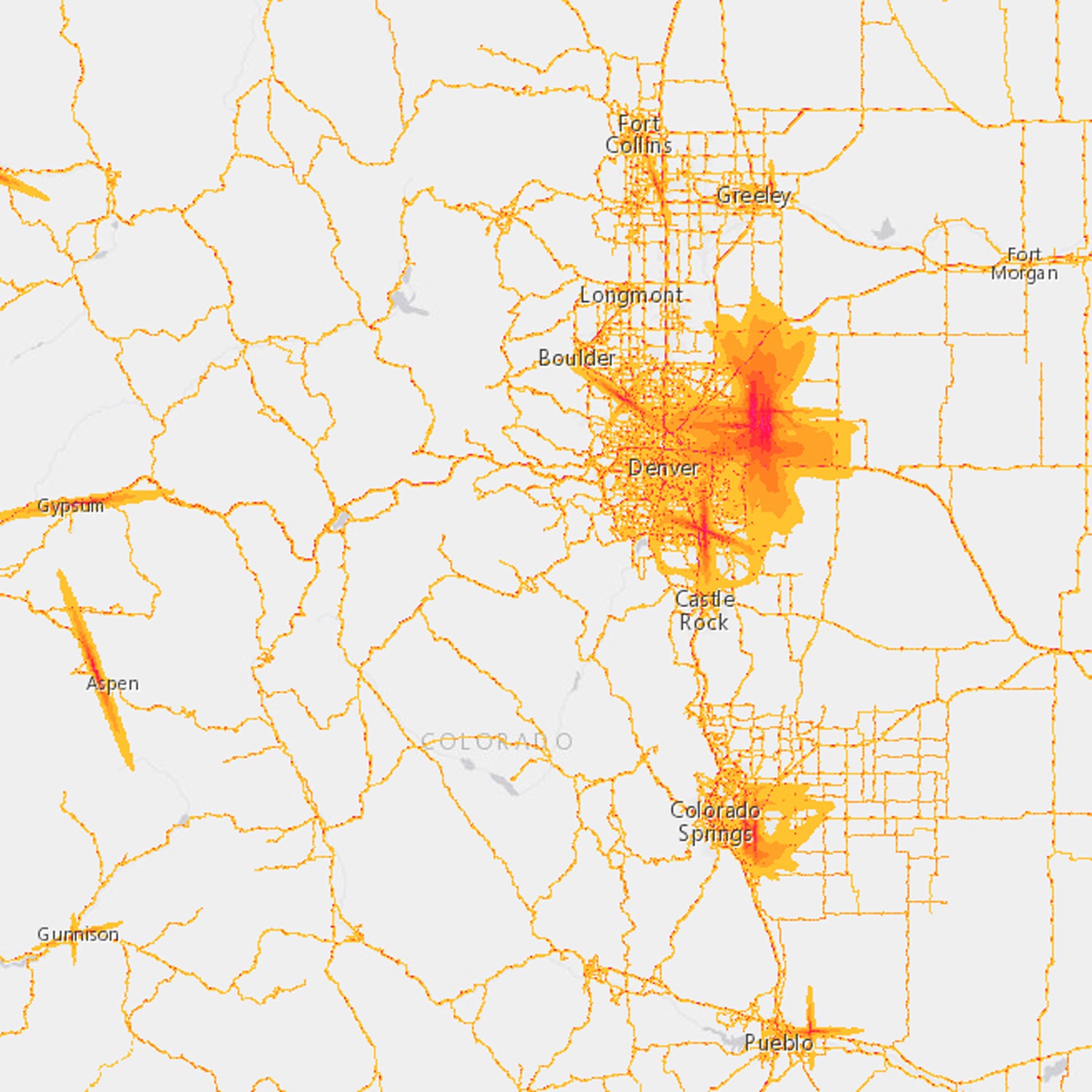 The new map is a quick visual guide to noise pollution.