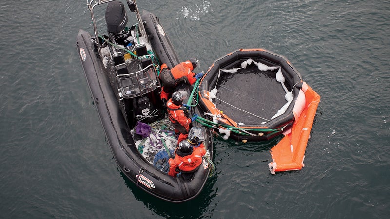 The Berserk's life raft was found 65 miles off Antarctica.