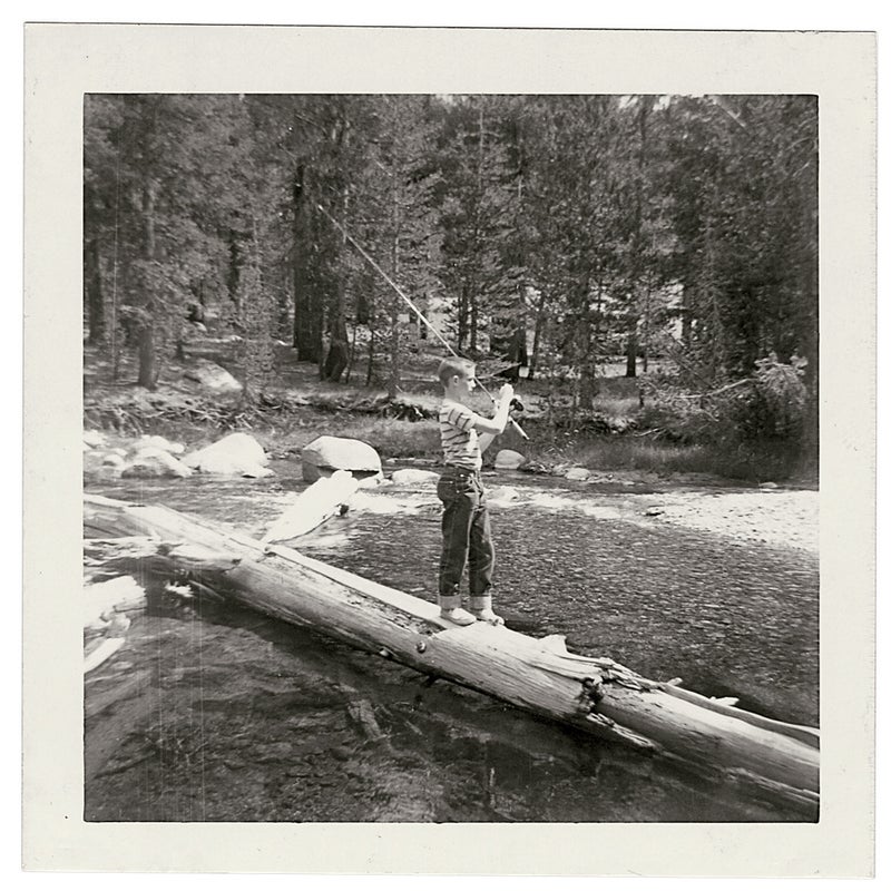 A young David Quammen fishing in Yosemite.