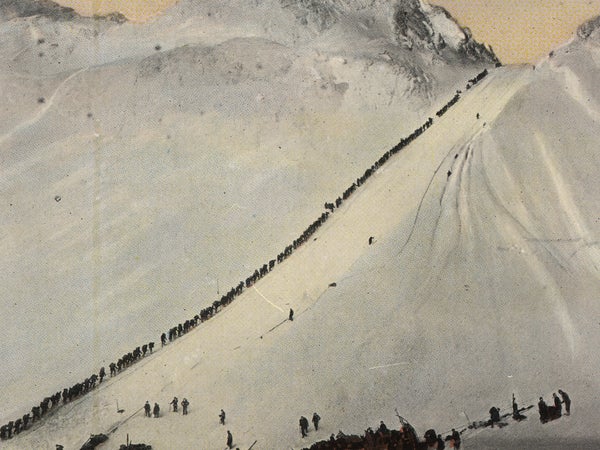 30,000 stampeders survived hardship or lost their lives along the Chikoot Pass in 1897 and 1898.