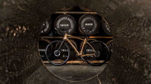 This bike is made from upcycled whiskey barrels.