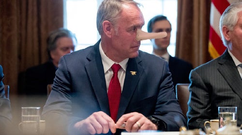 Zinke fancies himself a mountain man, but as Interior Secretary he's working to destroy the wild places he claims to love.