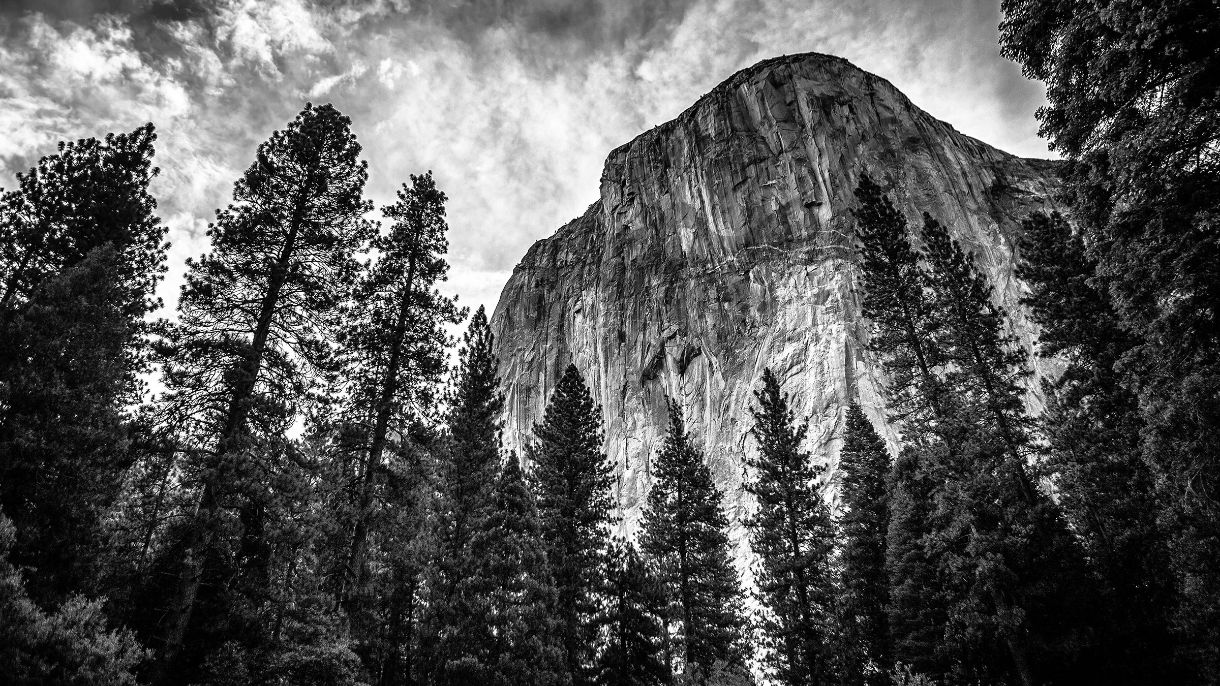 El Capitan is a 3,000 foot tall granite rock formation located on the north side of Yosemite Valley. 