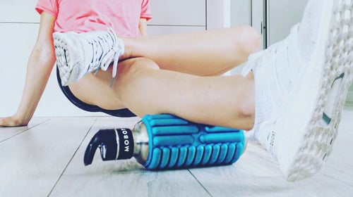 The Mobot Big Bertha is a genius combonation of water bottle and foam roller.