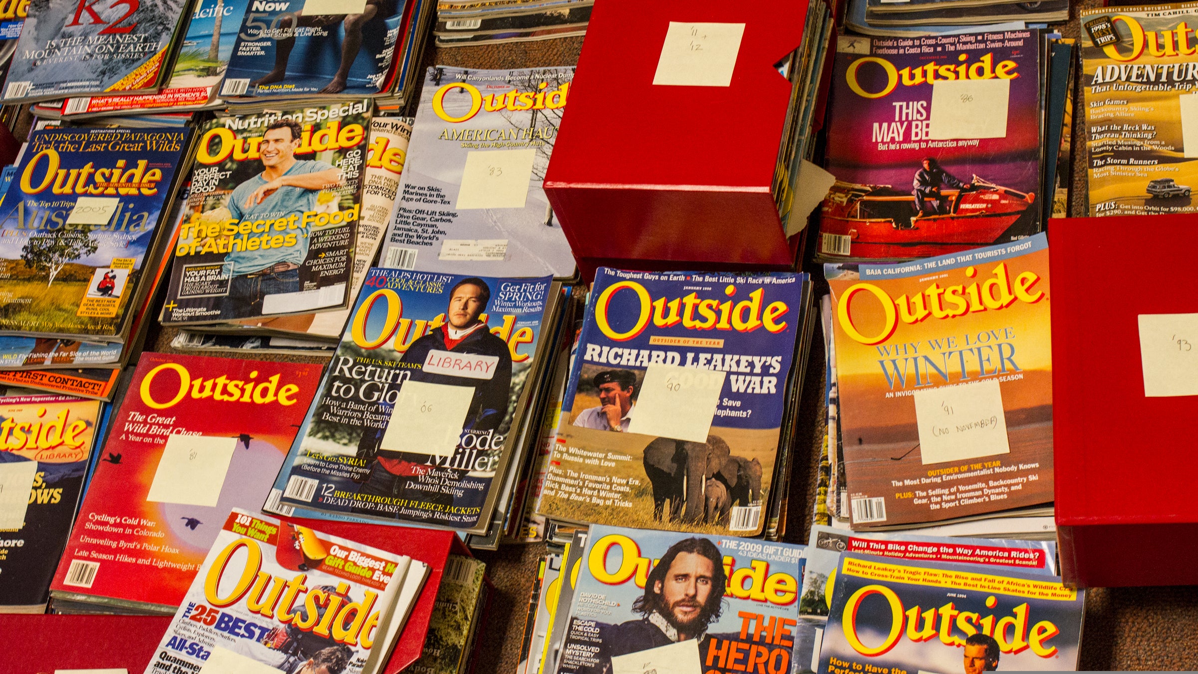 The stack of past issues that were used to compile this list.