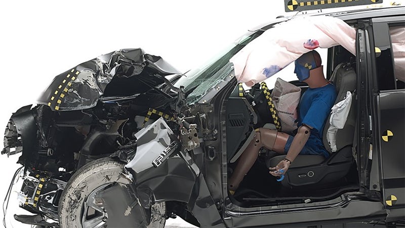 Look at that intact passenger cell! Full-size pickups benefit not just from size, but also from the full weight of manufacturers' R&D budgets. They're developed and iterated more regularly than any other vehicles.
