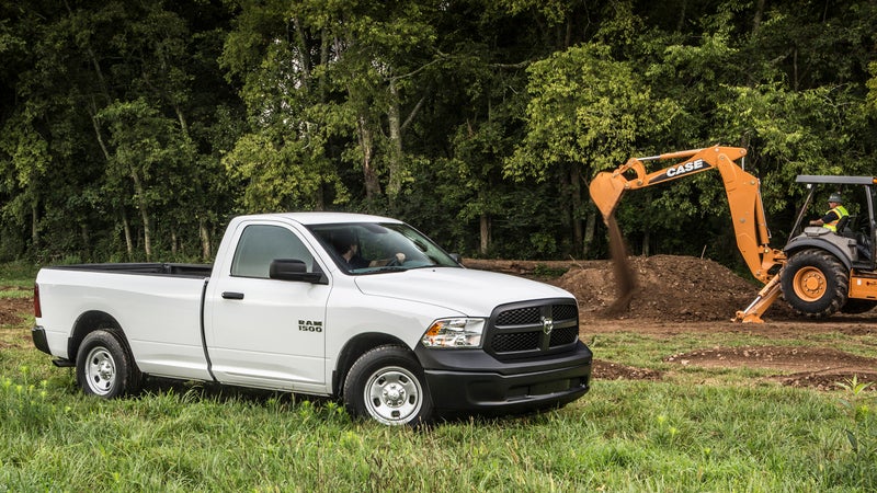 Work-spec pickups like this Ram 1500 Tradesman start around $26,000.