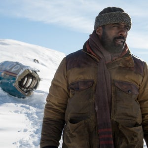 Kate Winslet and Idris Elba star in The Mountain Between Us as Dr. Ben Bass and Alex Martin, who survive a plane crash.