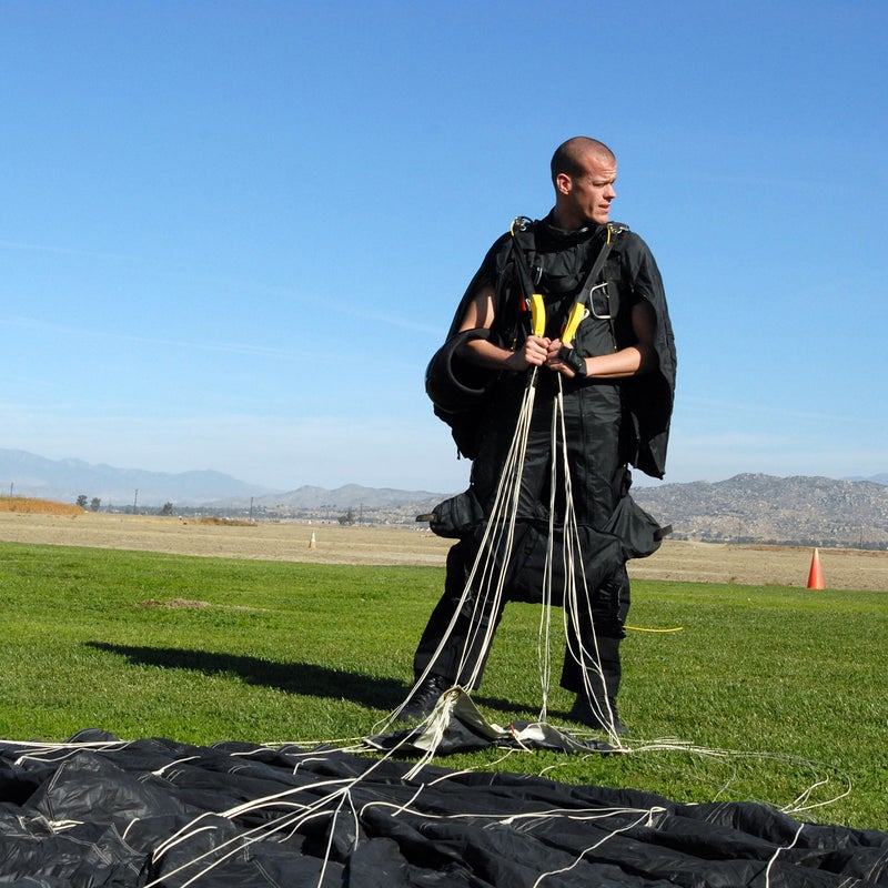 Wingsuit flier Jeb Corliss.