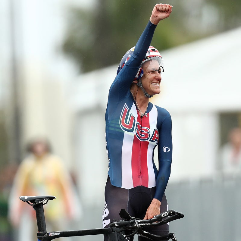 Cyclist Kristin Armstrong.