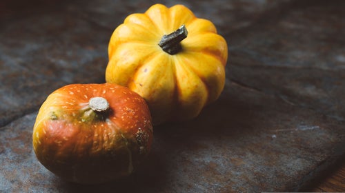 Fall's vegetable mascot—the pumpkin.