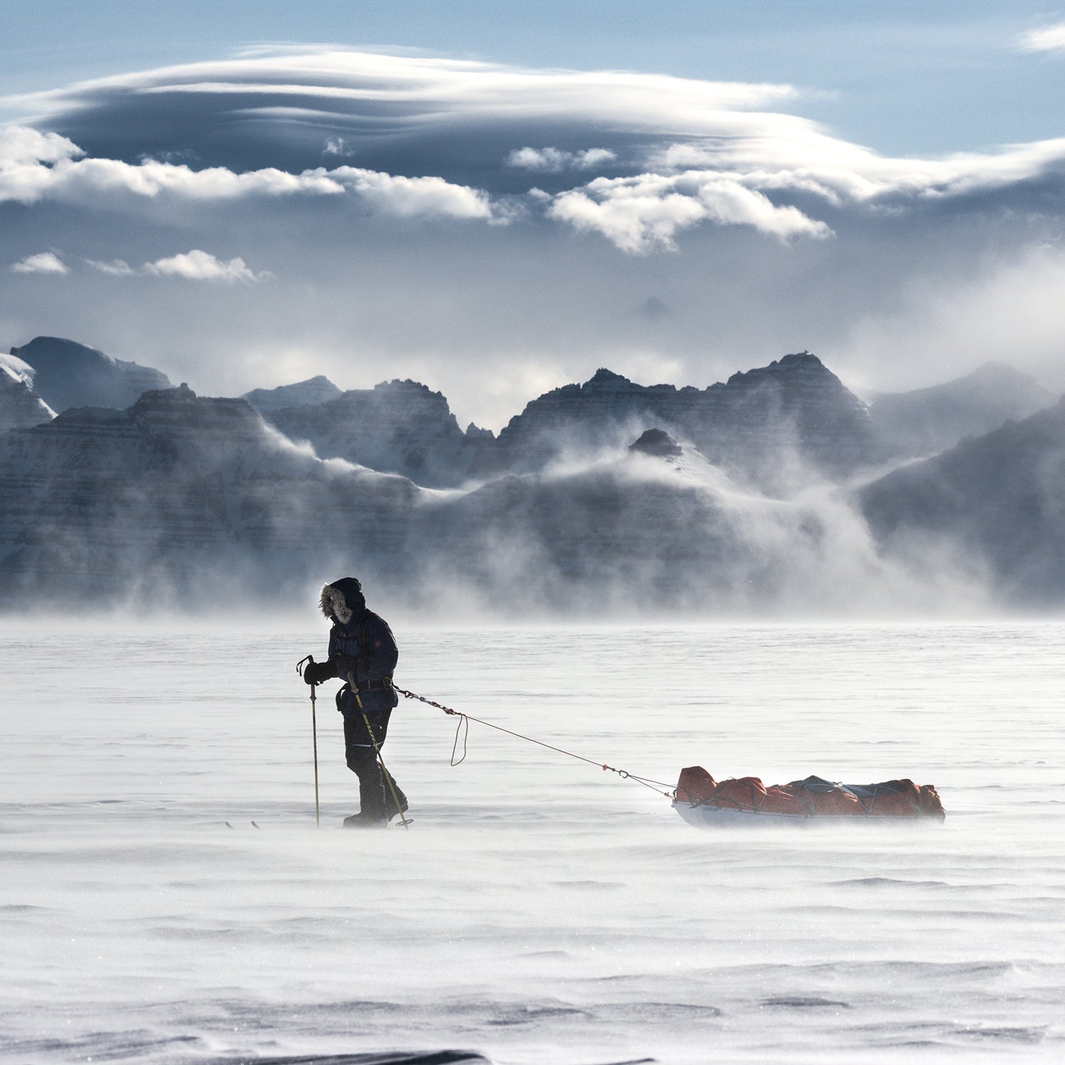 Saunders wants to be the first person to cross Antarctica alone and entirely unsupported and unassisted.