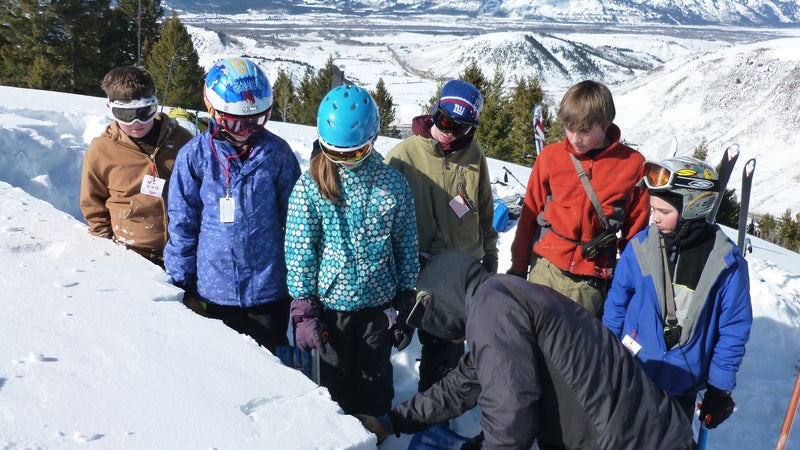Avy training in Jackson, Wyoming.