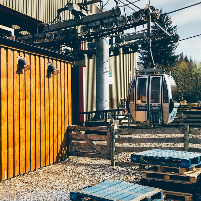 Base gondola at Nevis Range.