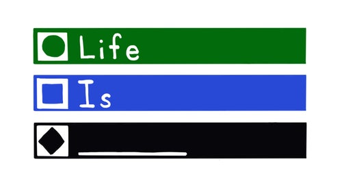 Skiing, like life, is exciting.