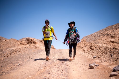 After almost 30 km of the first stage, they are seen with full convidence and positive thoughts.