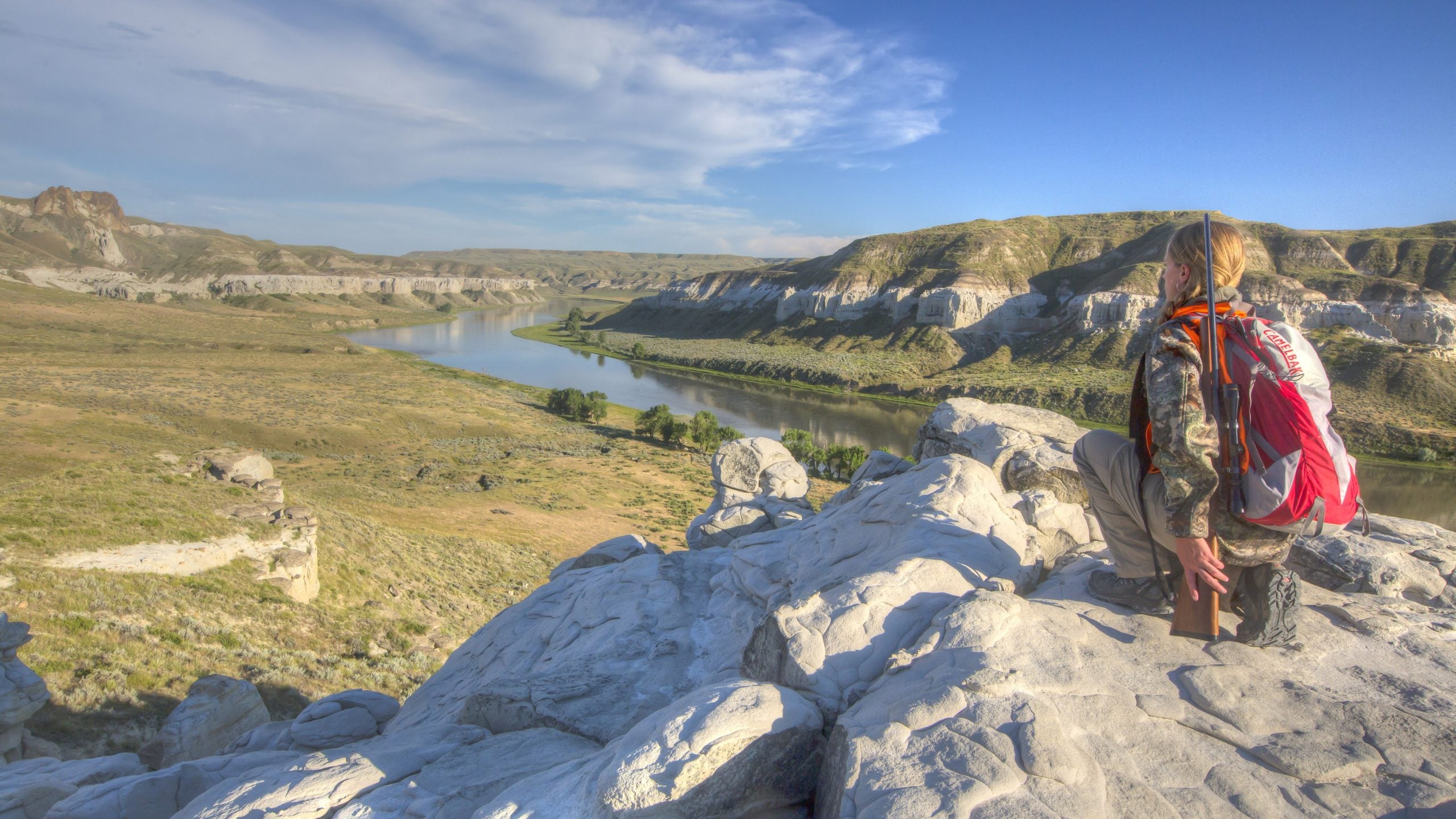 A hunter surveys Montana's Upper Missouri River Breaks National Monument.