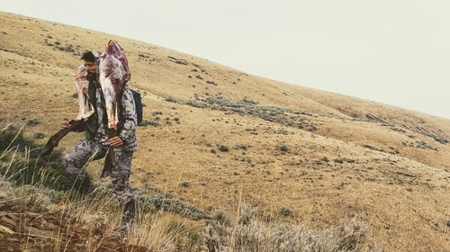 Brent, from Soflete, packs out some haunches.