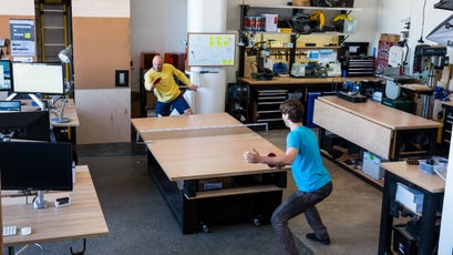 Yes, there is a ping pong table.