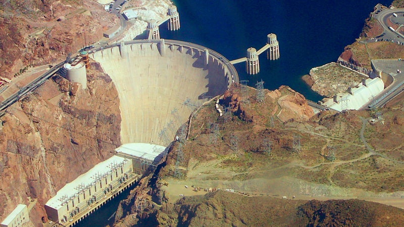 The Hoover Dam, which tamed the Colorado River in 1935, fueled the development of Los Angeles, Las Vegas, and Phoenix.