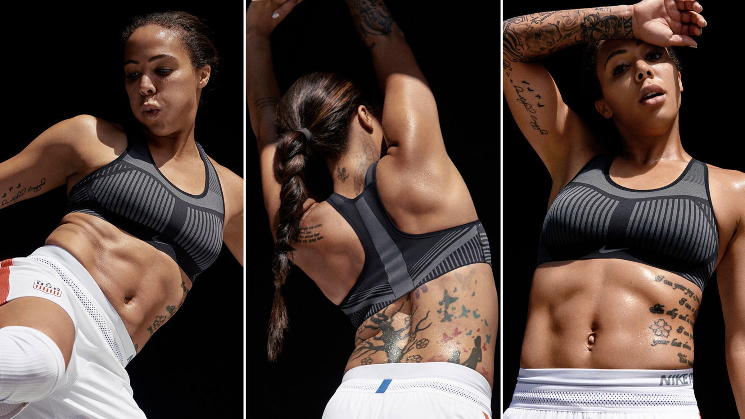 Nike Fe/nom Flyknit High Support Sports Bra Women's Size XS Gray Black  Perfect