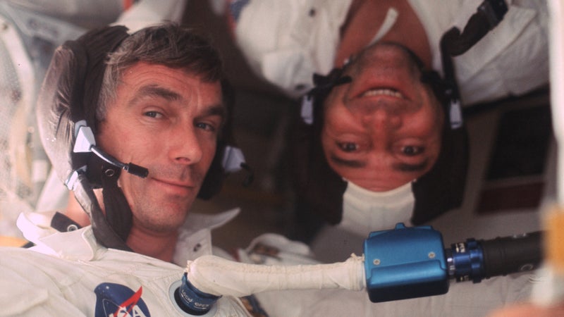 Eugene Cernan and Ron Evans.