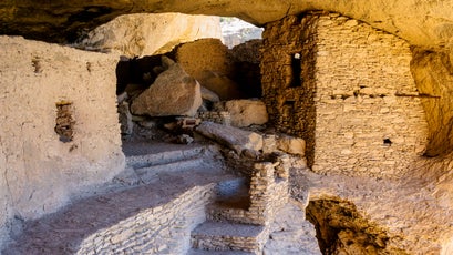 Ruins of Gila cliff dwellings