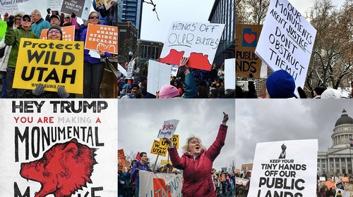 A selection of Instagram photos from today's protests in Salt Lake City.
