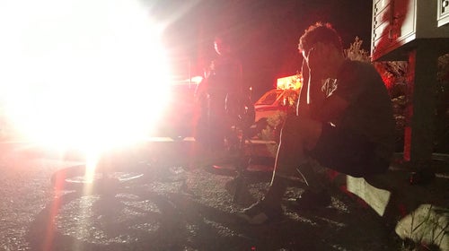 One moment I was pedaling on a side road to my house following a trail ride. The next I was 20 feet off the road on my back.