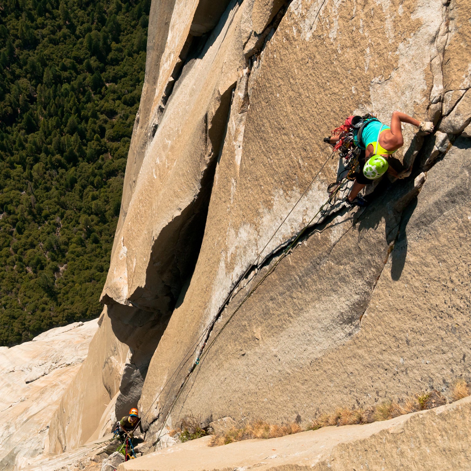 As she maneuvered the feature last October, while climbing with Josie Mckee, Brett says her mind was elsewhere.