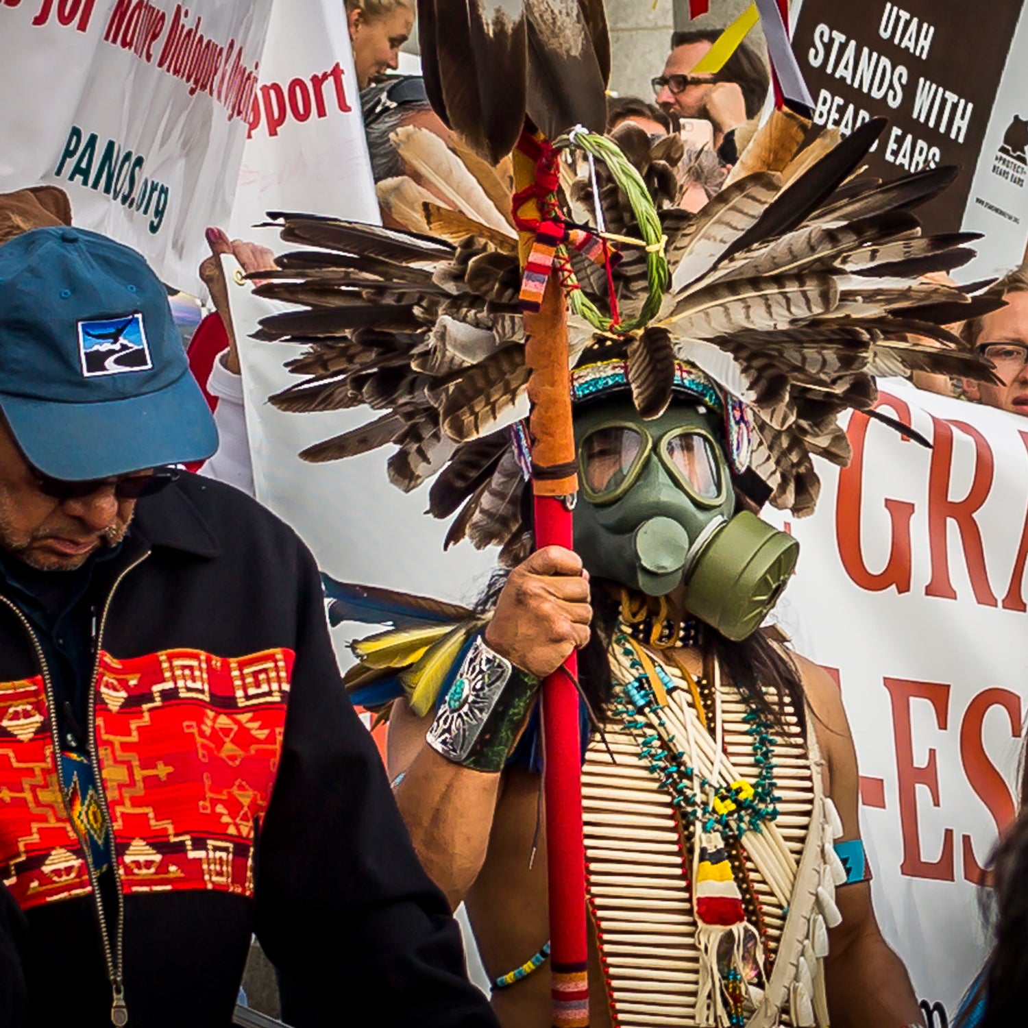 Thousands of people converged on the steps of Utah's State Capital building to protest President Trump's plan to shrink protected areas across the country.