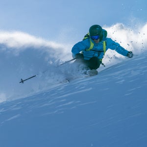 Chris Rubens shredding Alta on the new Salomon S/Lab Shift binding.