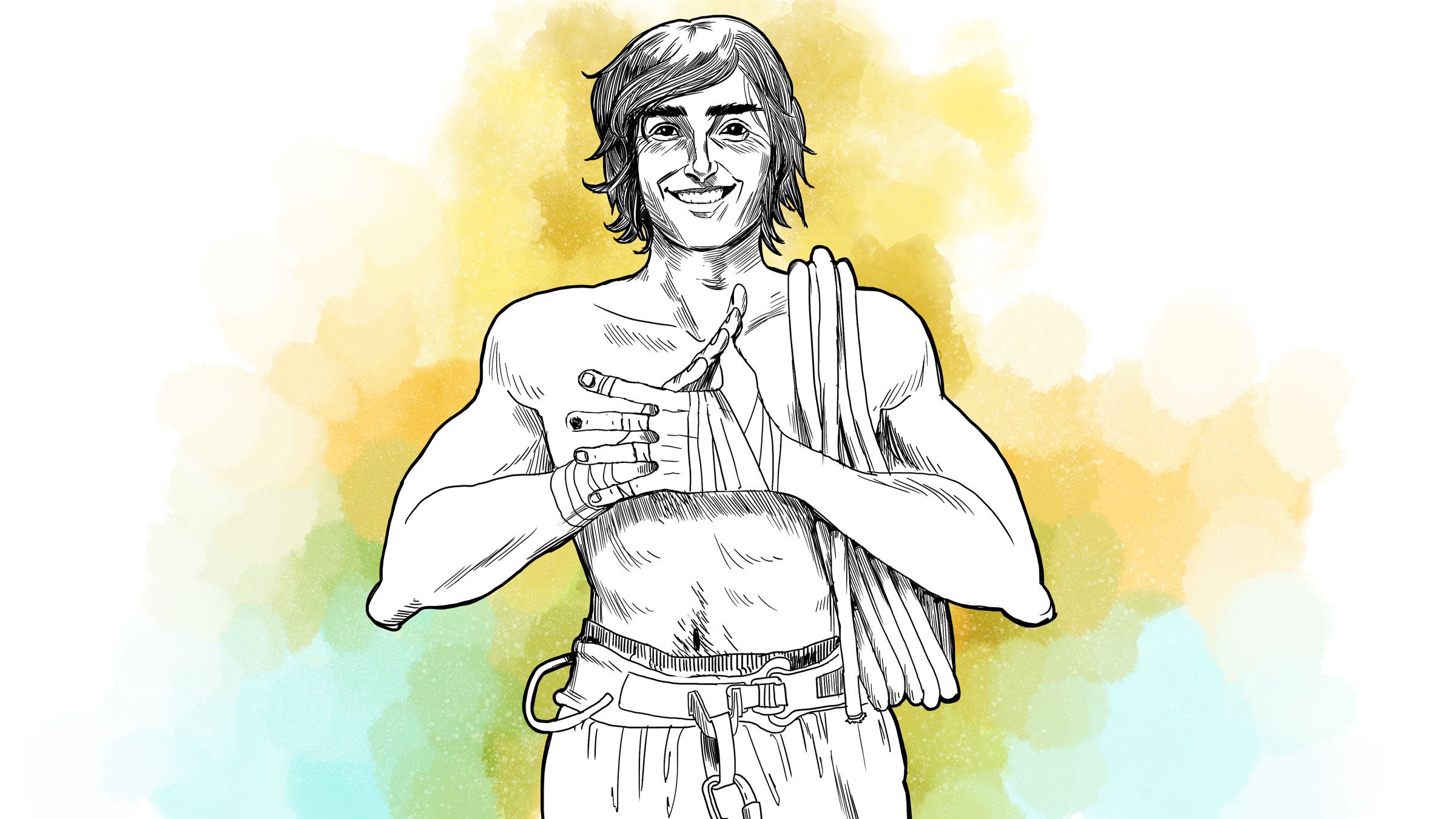 This is what Chris Sharma brings with him to tackle the toughest pitches.