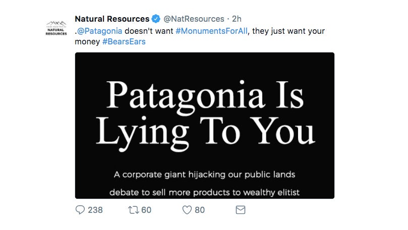 A real tweet the House Natural Resources Committee really sent out on Friday. 